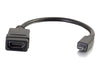 80510 | C2G HDMI Micro to HDMI Adapter Converter Dongle HDMI Adapter HDMI (F) to micro HDMI (M) 20.3 cm double shielded Black