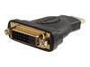 80348 | C2G Velocity Inline Adapter Video Adapter HDMI / DVI DVI-D (F) to HDMI (M) Black