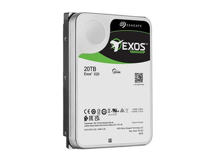 3DJ233-150 Seagate Exos X20 20TB 7200RPM SAS 12Gbps 256MB Cache 3.5-inch Hard Drive