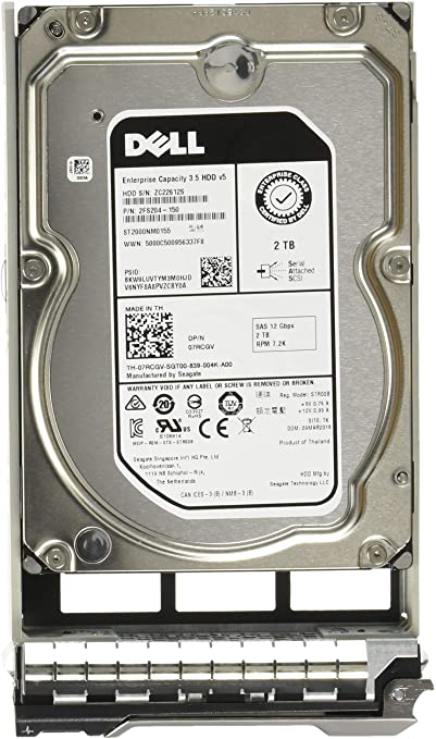 400-ASHP Dell 2TB 7200RPM SAS 12Gbps 2.5-Inch Hard Drive