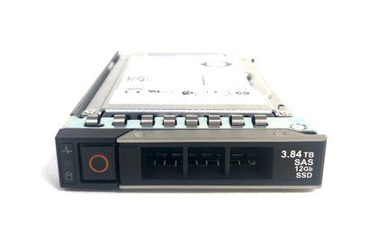 400-BBPB Dell 3.84TB TLC SAS 12Gbps Read Intensive 2.5-inch Solid State Drive with 3.5-inch Hybrid Carrier