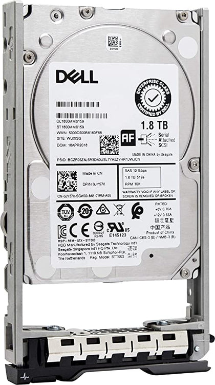 400-BEFY Dell 1.8TB 10000RPM SAS 12Gbps 2.5-Inch Hard Drive