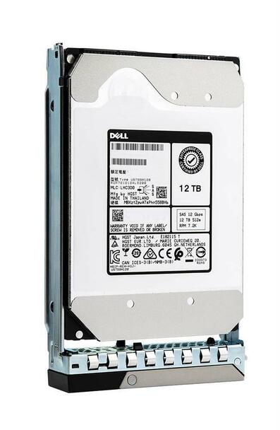 400-BEKO Dell 12TB 7200RPM SAS 12Gbps (512e) 3.5-Inch Hard Drive