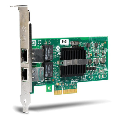 412651-001 HP Dual-Ports RJ-45 1Gbps 10Base-T/100Base-TX/1000Base-T Gigabit Ethernet PCI Express x4 Server Network Adapter
