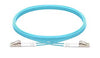 TC 2MFBR LCLC | Vision Professional 2M LC/LC FIBRE Cable LC to LC connectors 50/125 full duplex UPC OM3 outer diameter 3mm LSZH light blue Insertion loss upc <0.2dB. Return loss upc e 35dB. Storage temp -40-85