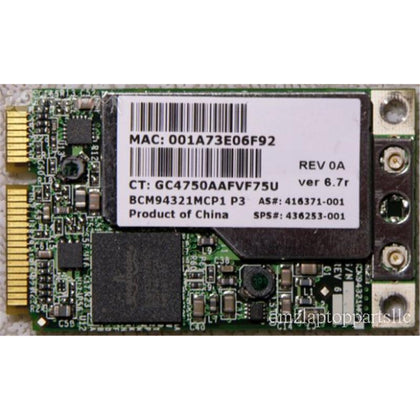436253-001 HP Mini PCI-Express 54G WiFi 802.11a/b/g High-Speed Embedded Wireless LAN (WLAN) Network Adapter with Bluetooth