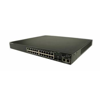 469-3417 Dell PowerConnect 3524P 24-Port PoE 10/100-Base-T 2 x Gigabit SFP+ 10/100/1000 Manageable Stackable