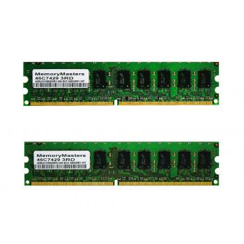 46C7429 | IBM 4GB Kit (2 X 2GB) PC2-6400 ECC Unbuffered DDR2-800MHz CL6 240-Pin DIMM Memory