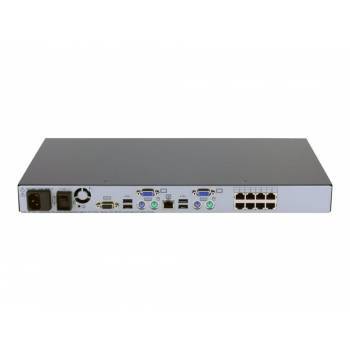 517690-001 HP KVM Server Console Switch 0x2x8 Port RJ-45 G2 1U (Includes mounting bracket ears)