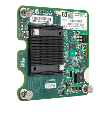 539933-001 HP NC542M PCI Express Dual-Ports Flex-10 10GbE Mezzanine Gigabit Ethernet Server Adapter