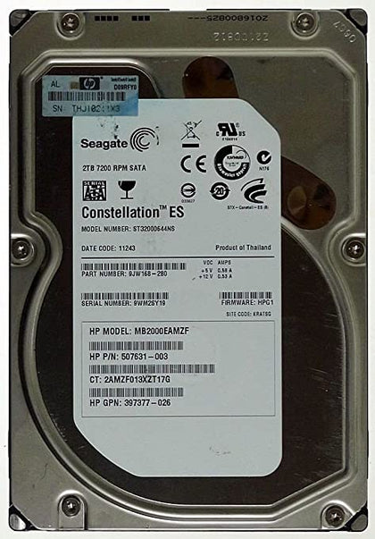 ST32000544NS Seagate Constellation ES 2TB 7200RPM SATA 3Gbps 32MB Cache 3.5-inch Internal Hard Drive