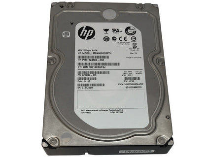 833005-002 HP 4TB 7200RPM SAS 12Gbps LFF 3.5-inch Hard Drive