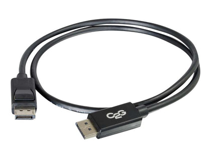 84401 | C2G DisplayPort 2-Meter Cable with Latches DisplayPort (M) to DisplayPort (M) Black