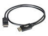 84401 | C2G DisplayPort 2-Meter Cable with Latches DisplayPort (M) to DisplayPort (M) Black