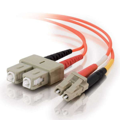 85256 | C2G Low-Smoke Zero-Halogen Patch cable LC multi-mode (M) to SC multi-mode (M) 2 m fibre optic 62.5 / 125 micron orange
