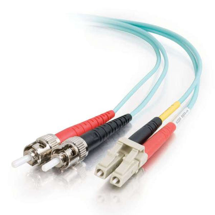 85540 | C2G LC-ST 10Gb 50/125 OM3 Duplex Multimode PVC Fiber Optic Cable (LSZH) Network Cable ST multi-mode (M) to LC multi-mode (M) 1 m fibre optic 50 / 125