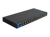 LGS116P-UK | Linksys 1Gb Unmanaged Switch PoE+ 16-Port