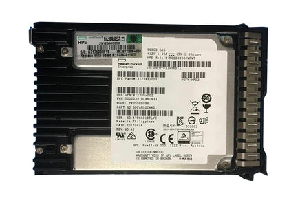 872396-002 HPE 960GB SAS 12Gbps Read Intensive DS 2.5-Inch Solid State Drive with Smart Carrier