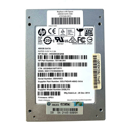 875311-H21 HPE 480GB SAS 12Gbps Read Intensive Digtally Signed 2.5-Inch Solid State Drive with Smart Carrier