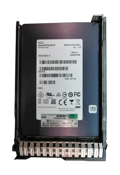 875476-K21 HPE 960GB SATA 6Gbps Mixed Use DS 3.5-Inch Solid State Drive with Smart Carrier Converter