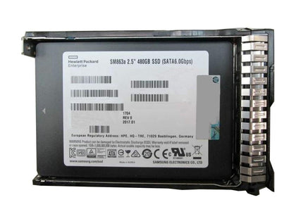 875509R-B21 HPE 480GB TLC SATA 6Gbps Hot Swap Read Intensive DS 2.5-Inch Solid State Drive with Smart Carrier