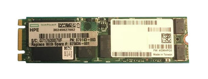 875836-001 HPE 480GB SATA 6Gbps Read Intensive DS M.2 2280 Solid State Drive