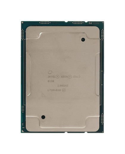 875946-B21 HPE 2.00GHz 10.40GT/s UPI 27.5MB L3 Cache Intel Xeon Gold 6138 20-Core Processor