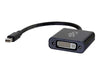 84318 | C2G Mini DisplayPort to DVI-D Active Adapter Converter Display Cable Single Link Mini DisplayPort (M) to DVI-D (F) Black