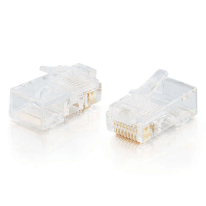 88121 | C2G RJ45 Cat5E Modular Plug for Flat Stranded Cable Network connector RJ-45 (M) CAT 5e (pack of 25)