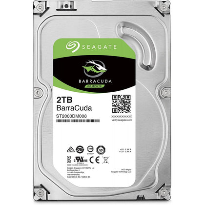 ST2000DM004 Seagate Barracuda 2TB 7200RPM SATA 3Gbps 32MB Cache 3.5-inch Internal Hard Drive
