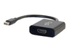 84307 | C2G Mini DisplayPort to HDMI Active Adapter Converter Video Adapter DisplayPort / HDMI Mini DisplayPort (M) to HDMI (F) triple shielded Black 4K support