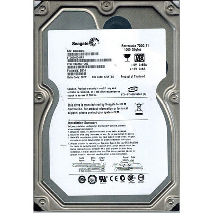 9BX158-302 Seagate Barracuda 7200.11 1TB 7200RPM SATA 3GB/s 32MB Cache 3.5-inch Hard Drive
