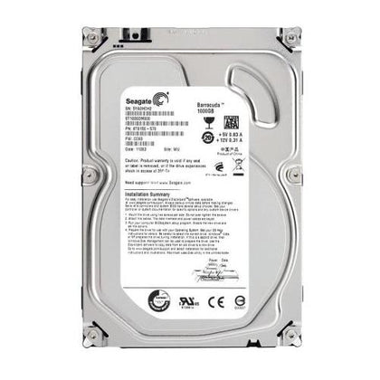 ST3100034AS Seagate Barracuda 7200.11 1TB 7200RPM SATA 3Gbps 32MB Cache 3.5-inch Internal Hard Drive