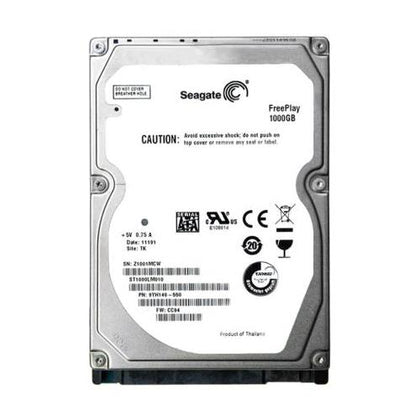 9YH146-501 Seagate FreePlay 1TB 5400RPM SATA 3GB/s 16MB Cache 2.5-inch Internal Hard Drive