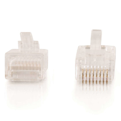 88123 | C2G RJ45 Cat5E Modular Plug for Round Stranded Cable Network connector RJ-45 (M) CAT 5e (pack of 50)