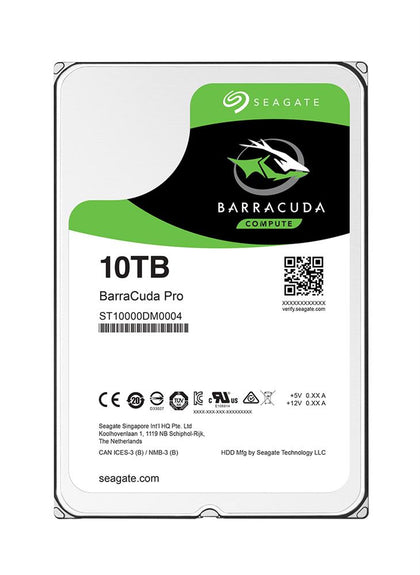 ST10000DM0004 | Seagate BarraCuda Pro 10TB 7200RPM SATA 6GB/s 256MB Cache (512e) 3.5-inch Hard Drive