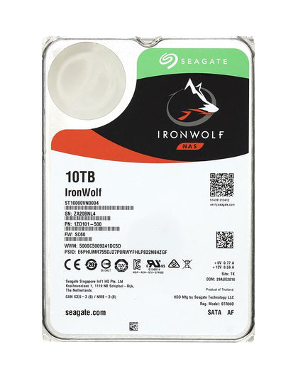 ST10000VN0004 Seagate IronWolf 10TB 7200RPM SATA 6GB/s 256MB Cache 3.5-inch Hard Drive