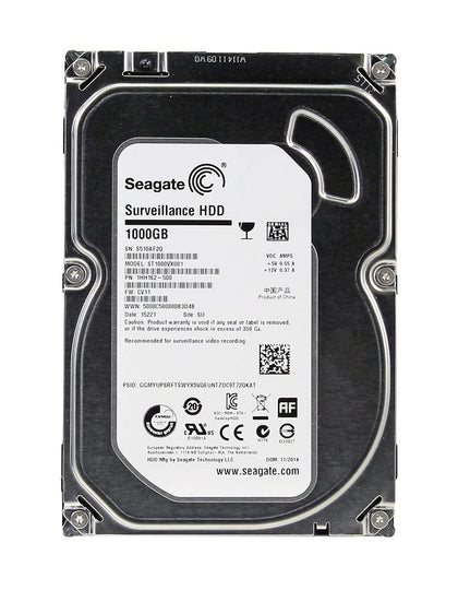 ST1000VX001 Seagate Surveillance 1TB 5900RPM SATA 6GB/s 64MB Cache 3.5-inch Hard Drive