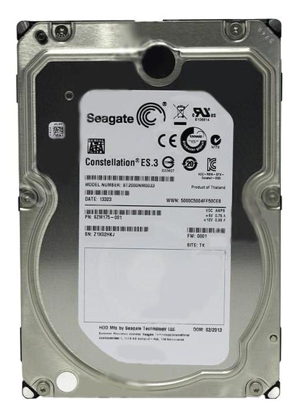 ST2000NM0033 | Seagate Constellation ES.3 2TB 7200RPM SATA 6GB/s 128MB Cache (512n) 3.5-inch Hard Drive
