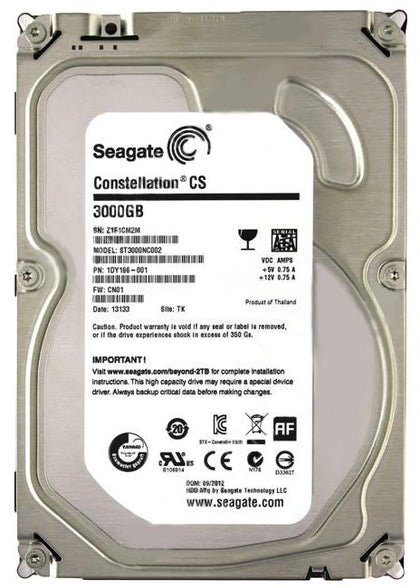 ST3000NC002 Seagate Constellation CS 3TB 7200RPM SATA 6GB/s 64MB Cache 3.5-inch Hard Drive