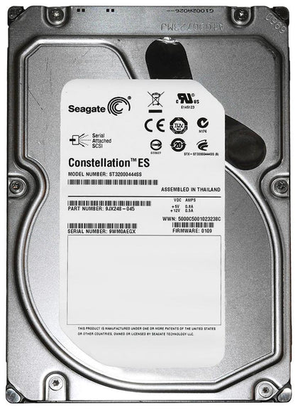 ST32000444SS Seagate Constellation ES 2TB 7200RPM SAS 6GB/s 16MB Cache 3.5-inch Hard Drive