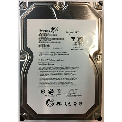 ST32000524AS Seagate Barracuda LP 2TB 5900RPM SATA 3GB/s 32MB Cache 3.5-inch Hard Drive