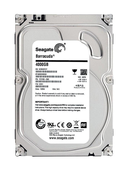 ST4000DM000 Seagate Desktop HDD.15 4TB 5900RPM SATA 6GB/s 64MB Cache 3.5-inch Hard Drive