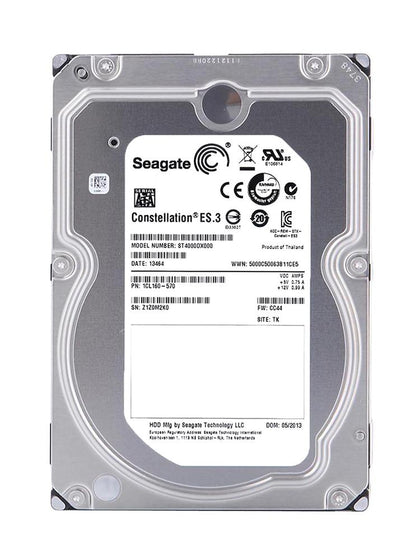 ST4000DX000 Seagate Constellation ES.3 / Barracuda XT 4TB 7200RPM SATA 6GB/s 64MB Cache 3.5-inch Hard Drive