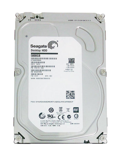 ST5000DM000 Seagate Desktop HDD 5TB 5900RPM SATA 6GB/s 128MB Cache 3.5-inch Hard Drive