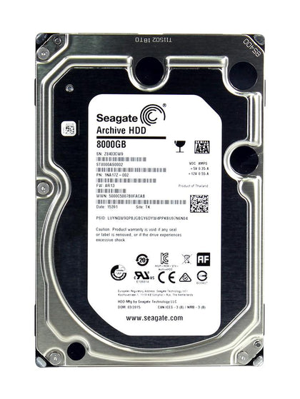 ST8000AS0002 Seagate Archive 8TB 5900RPM SATA 6GB/s 128MB Cache (512e) 3.5-inch Hard Drive