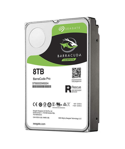 ST8000DM0004 | Seagate BarraCuda Pro 8TB 7200RPM SATA 6GB/s 256MB Cache (512e) 3.5-inch Hard Drive