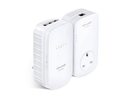 TL-WPA9610KIT | TP-Link Powerline AV2000 Gigabit Powerline ac Wi-Fi Kit bridge GigE HomePlug AV (HPAV) HomePlug AV (HPAV) 2.0 IEEE 1901 802.11a/b/g/n/ac Dual Band wall-pluggable