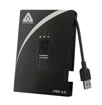 A25-3BIO256-S256 | Apricorn Aegis Bio 3.0 256GB USB 3.0 (AES-256) 2.5-inch External Solid State Drive