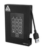 A25-3PL256-500F | Apricorn Aegis Padlock Fortress 500GB 5400RPM USB 3.0 8MB Cache (AES-256 FIPS 140-2) External Hard Drive